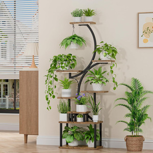 Support de Plantes Métallique Nordique Moderne, Support de Pot de Fleurs de Bureau Écologique 3-6L pour Décoration d'Angle et Présentation de Gâteaux de Mariage - Product Image 3
