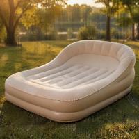 Matelas Gonflable d'Extérieur en Tissu Floqué, Canapé Pliant Portable pour Camping, Festival de Musique, Pause Déjeuner, Maison, Automatique