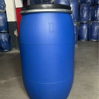 Fûts en plastique à ouverture supérieure, barils en plastique bleus pour produits chimiques/huile/eau, 30 L, 50 L, 60 L, 120 L, 160 L, 200 L, en vente