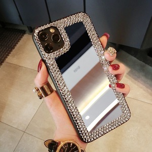 Custodia per telefono con <span class=keywords><strong>specchio</strong></span> di cristallo brillante Glitter glitterato per <span class=keywords><strong>Iphone</strong></span> <span class=keywords><strong>11</strong></span> 12 13 14 15 Pro Max Xr Xs Max 8 7 ragazza <span class=keywords><strong>Cover</strong></span> per telefono - Product Image 3