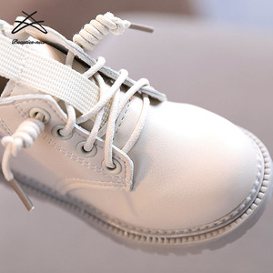 时尚秋冬儿童PU皮革休闲靴纯色婴儿英式男童女童踝靴短靴 - Product Image 4