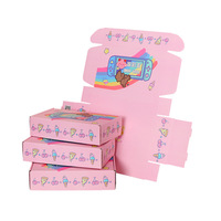 Boîte en carton ondulé colorée populaire pour vêtements, emballage alimentaire épais pour biscuits, boîte jetable en papier pour gâteaux et pâtisseries