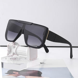 Nuevas Gafas de Sol para Mujer C6, Montura Doble Gris de PC, Protección UV400, Montura Grande Moderna, Gafas de Moda - Product Image 2