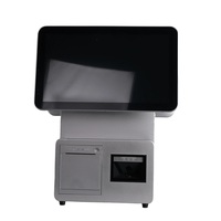 Caisse enregistreuse à double écran tactile RJ45 avec imprimante, scanner, système POS tout-en-un doté de la technologie Intel I5 8+256 Go et d'une technologie capacitive