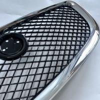 Grille de pare-chocs avant C2D23092 avec cadre argenté et maille noire, pièces de rechange OEM pour Jaguar XJ 2010-2015, haute qualité