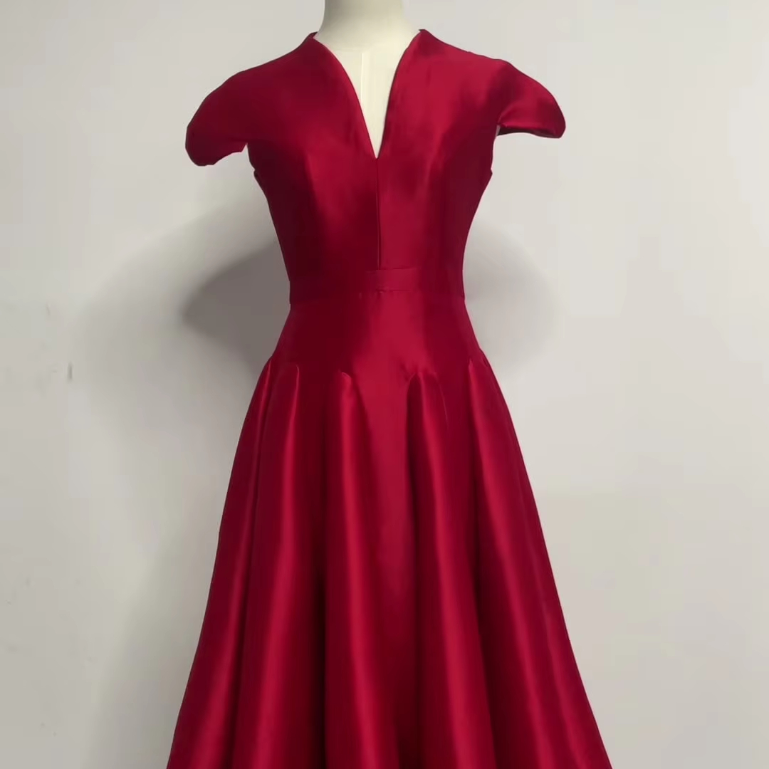 fitted lace wedding dress 90s Max Mara Funnel Neck Dress | S-M main image 0