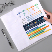 Porte-documents en plastique A4 A5 avec logo personnalisé, pochettes transparentes avec bouton-pression, classeurs en PVC