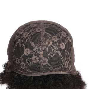 All'ingrosso parrucca riccia cipixie taglia cipixie per parrucche fatte a macchina parrucche corte capelli umani di colore naturale per donne nere - Product Image 5