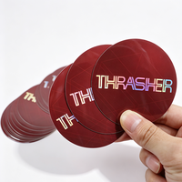 Autocollants personnalisés avec logo, autocollants circulaires imperméables pour produits, papier synthétique, impression vinyle, étiquettes adhésives en rouleau