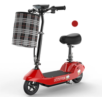 Nouvelle trottinette électrique pliable légère et portable avec pneus pleins et phare LED pour les trajets quotidiens