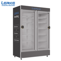 Máquina Expendedora LERKE de 1200L de Capacidad para Bebidas Frías y Snacks, Gestión Basada en la Nube, Control Remoto, Alta Eficiencia, con Compresor y Estructura Metálica