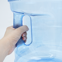 Bouteille d'eau de 5 gallons avec poignée, en plastique de qualité alimentaire, réutilisable pour distributeur d'eau, refroidisseur et utilisation quotidienne de l'eau potable