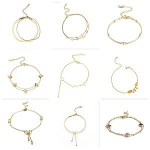 Nouvelle Arrivée : Bracelet de Cheville Vintage Cœur, Bijou Fantaisie en Acier Inoxydable Multi-Styles Exquis pour Femme - Product Image 6