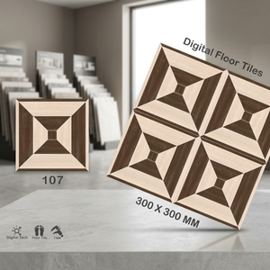 Carreaux de sol en céramique numérique émaillée mate 300x300mm, qualité supérieure, modernes, pour extérieur, salle de bain, couloir, fabriqués en Inde - Product Image 5
