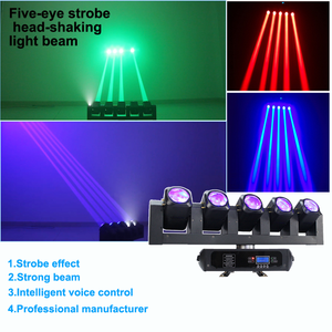 Luz láser LED de espada de cinco dedos para entretenimiento escénico DMX512 controlada para salas de baile y bares de DJ - Product Image 6