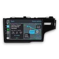 Autoradio avec écran 10 pouces, kit GPS avec garantie d'un an pour Jazz 2014-2019, adaptateur de cadre de tableau de bord