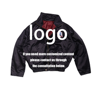 Veste Premium en Nylon Brillant Style Vintage avec Broderie Large pour Hommes et Femmes – Blouson Universitaire