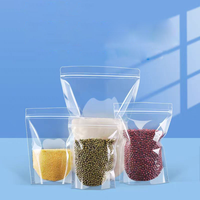 Sachet Doypack Transparent pour Aliments, Emballage de Stockage pour Biscuits et Noix, Sachet Doypack Transparent à Fermeture Éclair, En Stock