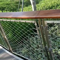 Filets de sécurité en maille de corde en acier inoxydable personnalisés pour escaliers et balcons, tissage uni durable, clôture de protection anti-chute