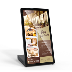 Marvel 10.1 "8" L-Type Ontwerp Multi-Points Touch Screen Food Menu Advertenties Tafel Top Digitaal Display Voor Coffeeshop Restaurant