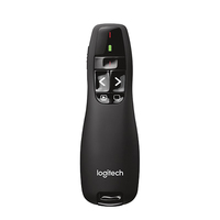 Télécommande de présentation sans fil automatique en plastique Logitech R400 avec technologie 2,4 GHz et pointeur laser