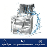 Boîte de rangement pliable 3-en-1, étanche, en plastique écologique, pliable pour le camping/le pique-nique/la plage avec des plateaux à couverts
