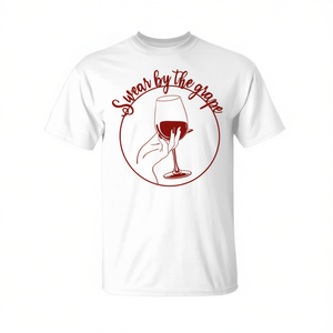 เสื้อยืดลายกราฟิกสำหรับคนรักไวน์องุ่น - Product Image 2