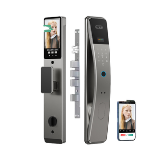 <span class=keywords><strong>เครื่อง</strong></span><span class=keywords><strong>สแกน</strong></span>ตาลายนิ้วมือไบโอเมตริกซ์อัตโนมัติเต็มรูปแบบ3D การจดจำใบหน้าล็อคประตูกล้อง WiFi อัจฉริยะสำหรับการ์ดหน่วยความจำ<span class=keywords><strong>ประตู</strong></span>อลูมิเนียม - Product Image 1
