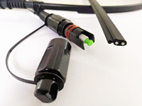 Kabel Patch Optik Berkualitas Tinggi OptiTap SC APC Pre-Connectorized Single Mode SX FTTH Jumper Fiber Optik