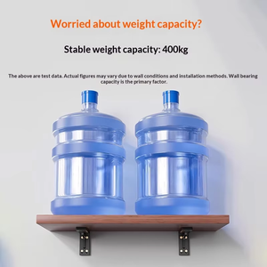 Soporte de pared para TV colgante de acero inoxidable Sunsbuild, soporte de metal en forma de L para montaje en pared, soporte para estantería de gabinete. - Product Image 4