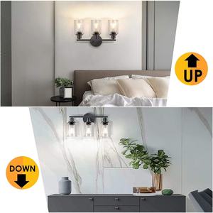 Candelabro <span class=keywords><strong>de</strong></span> doble lámpara <span class=keywords><strong>para</strong></span> decoración <span class=keywords><strong>de</strong></span> <span class=keywords><strong>espejo</strong></span> <span class=keywords><strong>de</strong></span> tocador <span class=keywords><strong>de</strong></span> <span class=keywords><strong>baño</strong></span>, accesorios <span class=keywords><strong>de</strong></span> iluminación contemporáneos <span class=keywords><strong>para</strong></span> apartamento, base media, 2/3 x E26 - Product Image 5