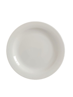 Assiette plate en porcelaine blanche de 23 cm (9 pouces)