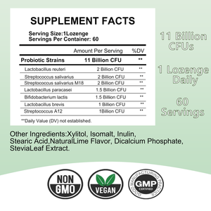 Probiotiques buccaux en comprimés à marque privée OEM avec 11 milliards d'UFC pour l'équilibre du microbiome buccal, la santé buccale et une haleine fraîche - Product Image 2