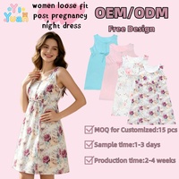 Robe de maternité personnalisable pour femme, motif floral, sans manches, avec patte de boutonnage avant, taille nouée, silhouette décontractée, idéale post-grossesse et allaitement