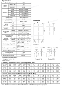 <span class=keywords><strong>Batterie</strong></span> d'onduleur à cycle profond <span class=keywords><strong>12V4Ah</strong></span>, <span class=keywords><strong>batterie</strong></span> au plomb-acide scellée 12 volts 4 ampères - Product Image 3