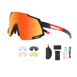 2024 New Cycling Sports Eyewear TR90 Light Motorrad Herren Stylish Night Vision Bike Sonnenbrille Polarisiert