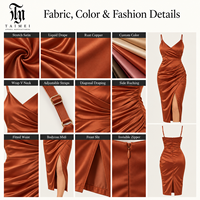 Collection de robes maxi décontractées pour femmes, mode urbaine, couleur unie, col en V profond, bretelles spaghetti, été, teinture unie