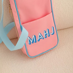 Sac de rangement portable pour Mahjong rose pour femmes, personnalisé en gros, style tendance, en nylon avec fermeture éclair - Product Image 2