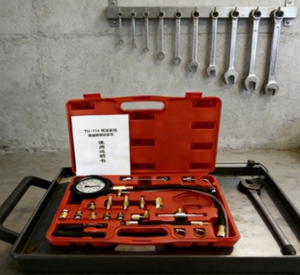 Kit complet de testeur de pression d'injecteur de carburant, jauge en acier, outil de test d'injection de moteur à essence <span class=keywords><strong>pour</strong></span> <span class=keywords><strong>garage</strong></span> automobile - Product Image 1
