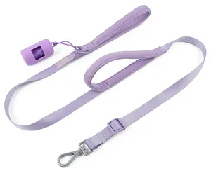 Adjustable Nylon Two-Handle Breakaway Safe Harness Leash Set Pet Leash for Cats and Dogs