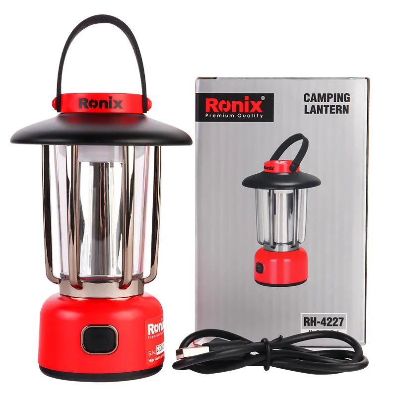 Ronix RH-4227 OEM bán buôn Đèn pin có thể điều chỉnh Retro đèn lồng ánh sáng tại chỗ di động cắm trại đèn lồng