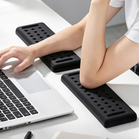 Repose-coudes de bureau rectangulaires en Poron, antidérapants, en silicone respirant avec points de massage, repose-poignets ergonomiques pour ordinateur