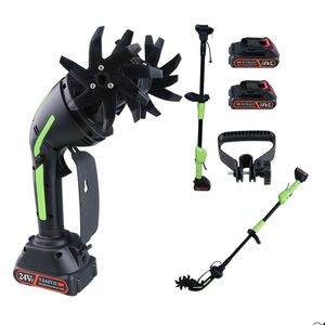 F.EASY.D Mini motoculteur électrique portatif avec tige d'extension de 51,18 pouces, largeur de travail de 4 pouces, 24 V pour jardin et verger - Product Image 1