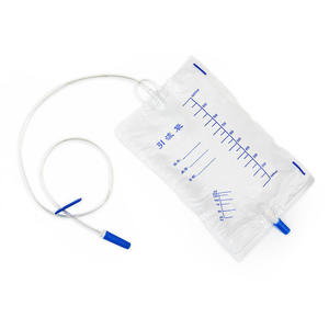 Sac de drainage d'urine transparent jetable pour adultes avec échelle de mesure et tube 1000 ml, usage unique, qualité médicale - Product Image 1