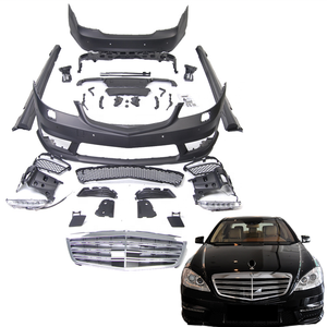 Kit carrosserie <span class=keywords><strong>MC</strong></span> style S65 pour Mercedes Classe S W221 (2005-2013) – Pare-chocs avant, calandre, pare-chocs arrière, jupes latérales – Restylage - Product Image 1