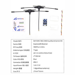Récepteur BAYCKRC ELRS 900Mhz 2400Mhz double bande Gemini RX Accessoires pour drones FPV - Product Image 4