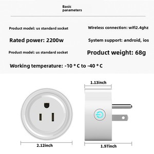 [Bàn Đèn] USA ổ cắm 16 một 100-240V-Nhỏ gọn <span class=keywords><strong>Wifi</strong></span> ZigBee thông minh cắm với tuya ứng dụng, điều khiển bằng giọng nói qua Alexa Google FCC Trắng - Product Image 3