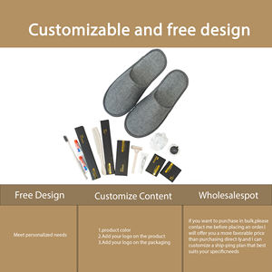 Ensemble d'articles de toilette personnalisés avec logo d'hôtel, kit d'articles de toilette professionnels pour <span class=keywords><strong>les</strong></span> clients, fournitures jetables pour <span class=keywords><strong>Airbnb</strong></span> - Product Image 3