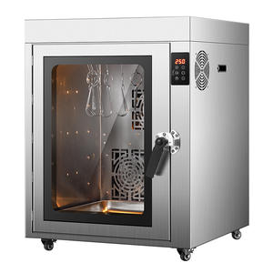 Estufa de cocina de pato eléctrica de acero inoxidable de gran capacidad comercial <span class=keywords><strong>horno</strong></span> de pato asado giratorio automático con 12 ganchos - Product Image 4