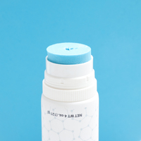 Tube en plastique cosmétique blanc souple avec brosse en silicone pour mousse nettoyante visage